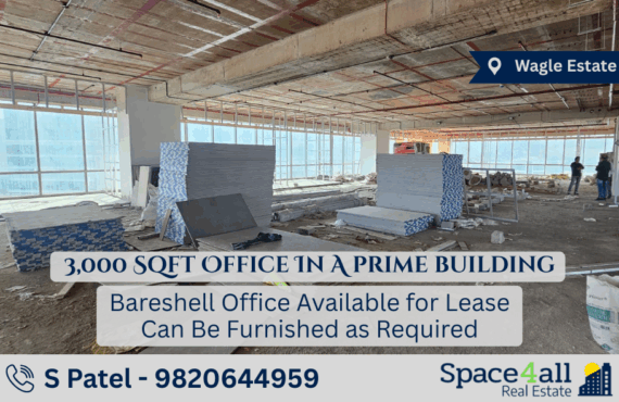 3000 Sqft Office in Wagle Estate